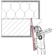 Conseil : Roulettes integrées à  la plaque de fond permettant une  meilleure glisse et un confort de travail